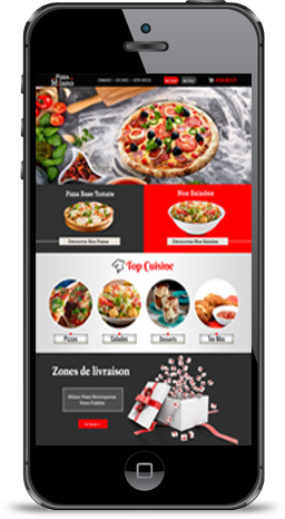 Commandez vos Pizzas sur votre mobile