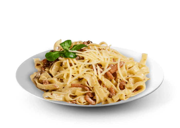 TAGLIATELLES ALLA BOSCAIOLA